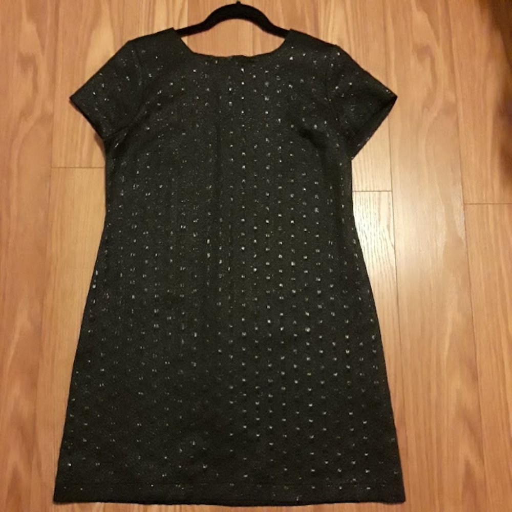 Xhilaration Black Shiny Textured Party Dress Size Large Juniors